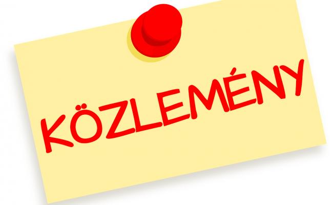 közlemény