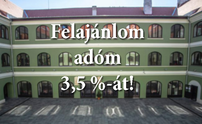 TÁMOGASSA ISKOLÁNKAT SZEMÉLYI JÖVEDELEMADÓJA 3.5%-VAL!